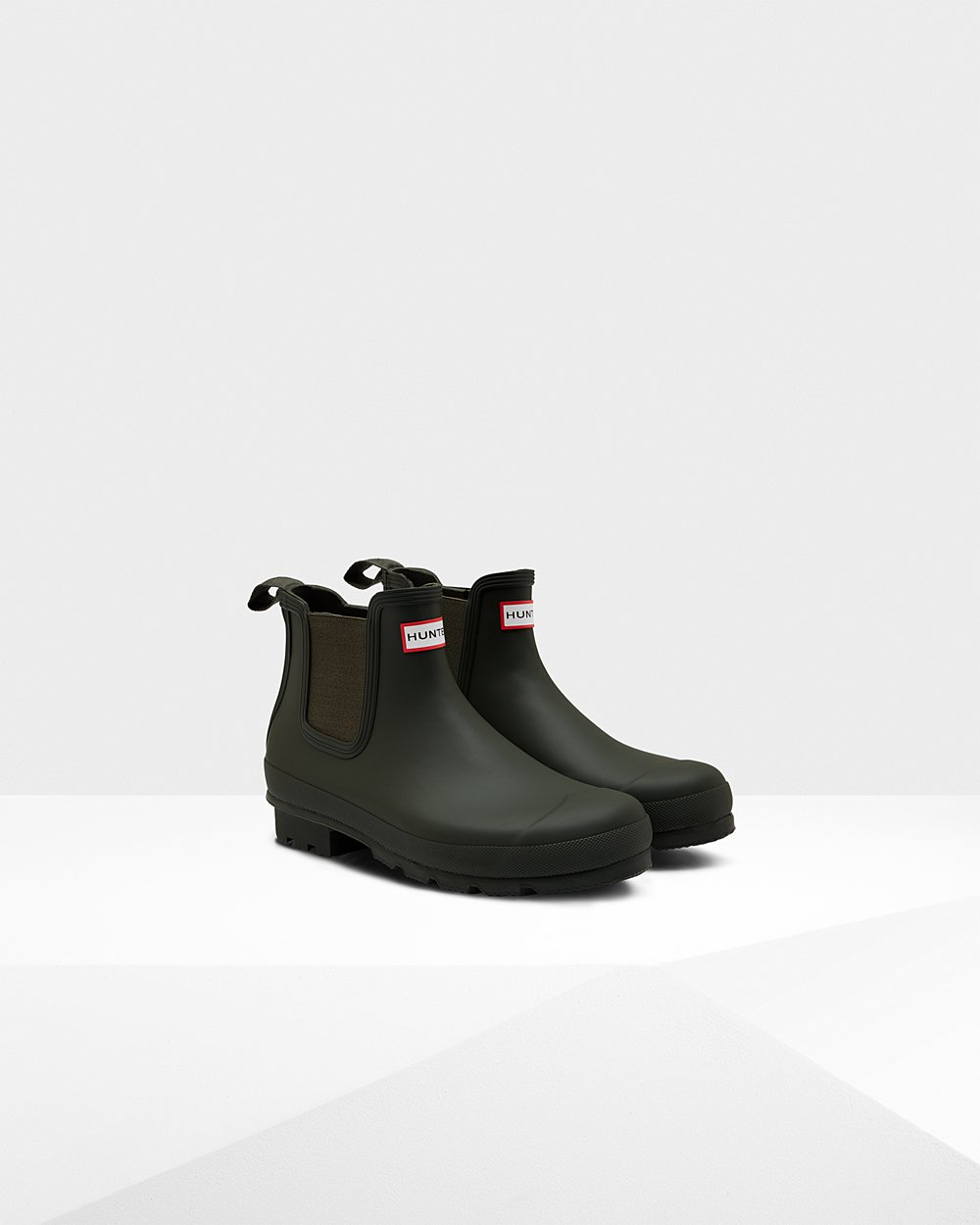 Men Hunter Original | Chelsea Boots Dark Olive | NZ-71569-YVLD